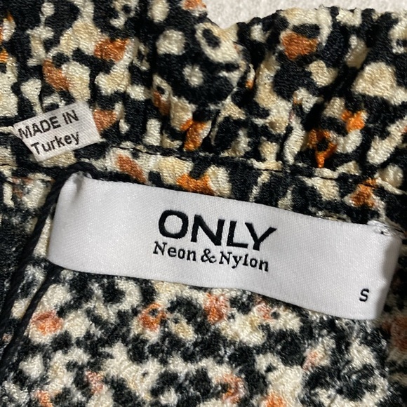 ONLY High Neck Ruffle Frill Mini Baby Doll Smock  Dress Size Small - Picture 9 of 13